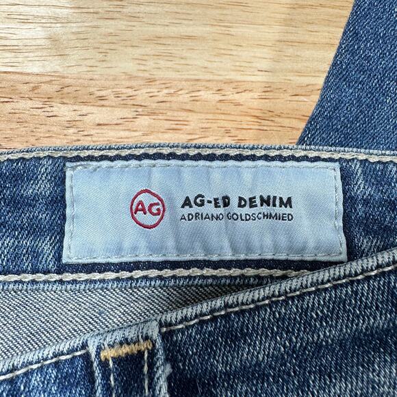 AG Adriano Goldschmied The Legging Ankle in Mural Jeans Distressed Size 28R Blue - Picture 5 of 13